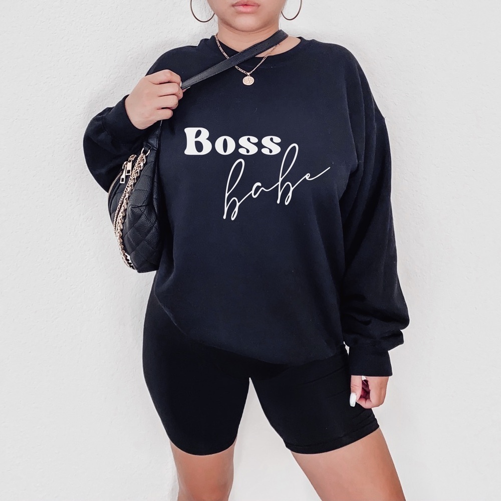 Graphic “Boss Babe” Sweatshirt